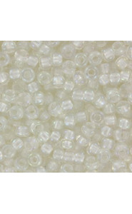 Miyuki rocailles Perlen 8/0 - Fancy lined soft white 8-3637
